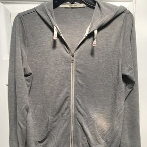 Gray Zip-Up Hoodie